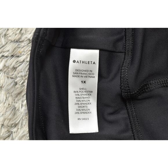 Athleta Black Skort 1X Polyester Preowned Women's Short Run with it skort - Picture 7 of 7